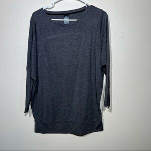 Champion woman long sleeves, gray size M open from the back